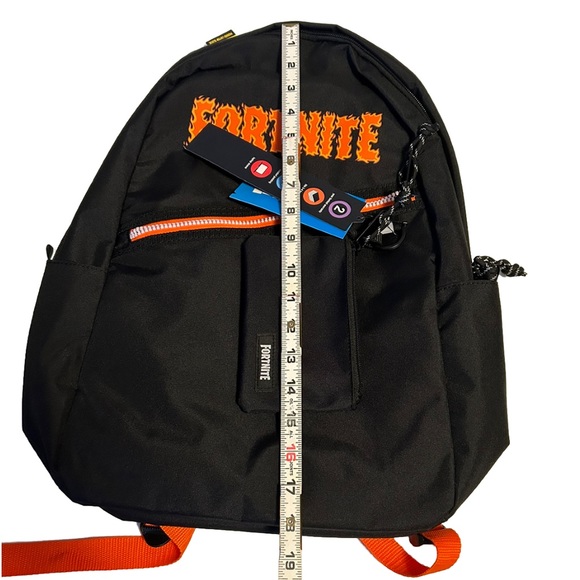 NEW Fortnite 18” Kids Black School Backpack - Padded Laptop Sleeve (NWT) - Picture 7 of 8